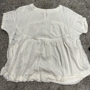 We The Free White Blouse
